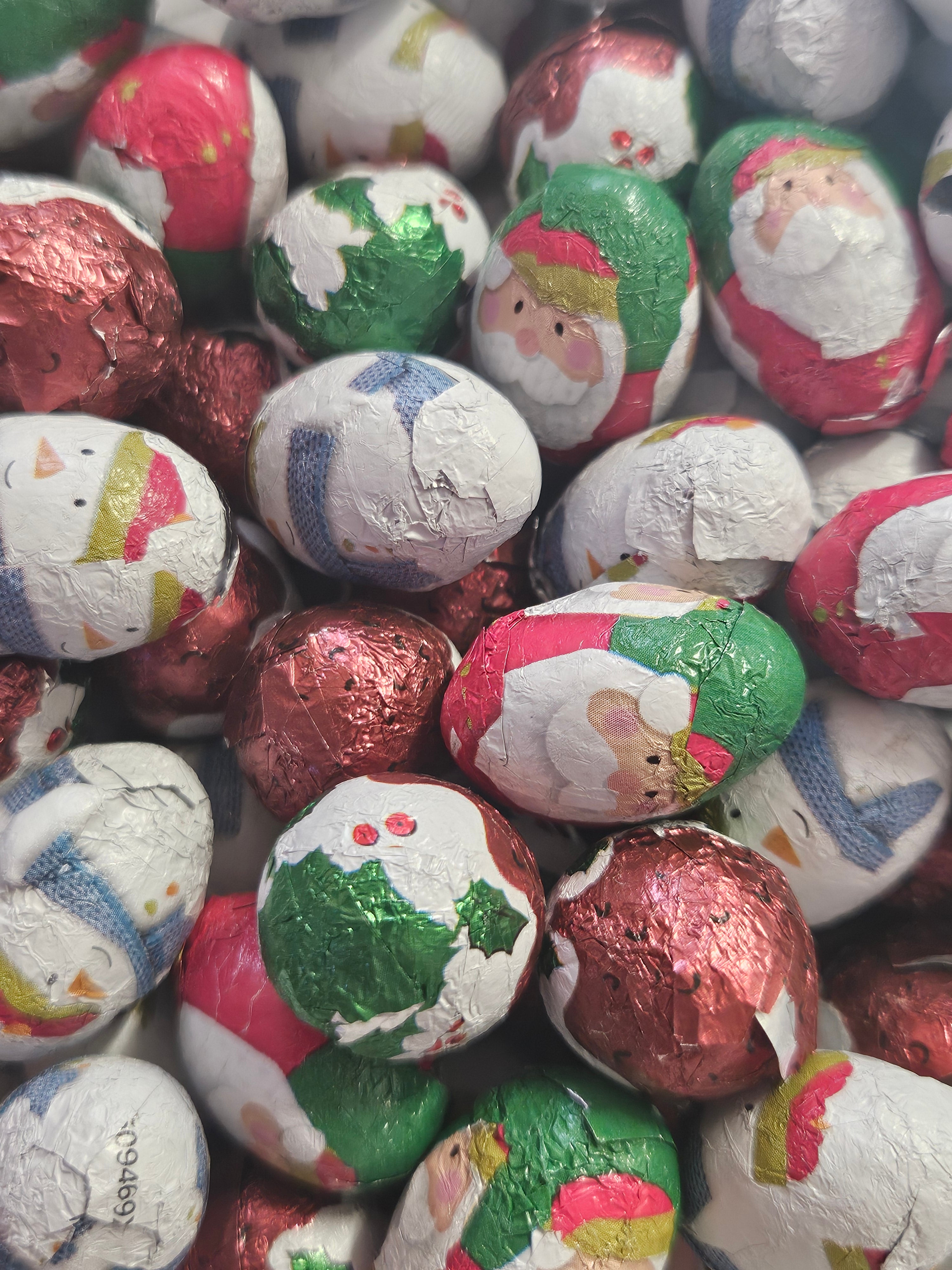 Christmas chocolate foil balls